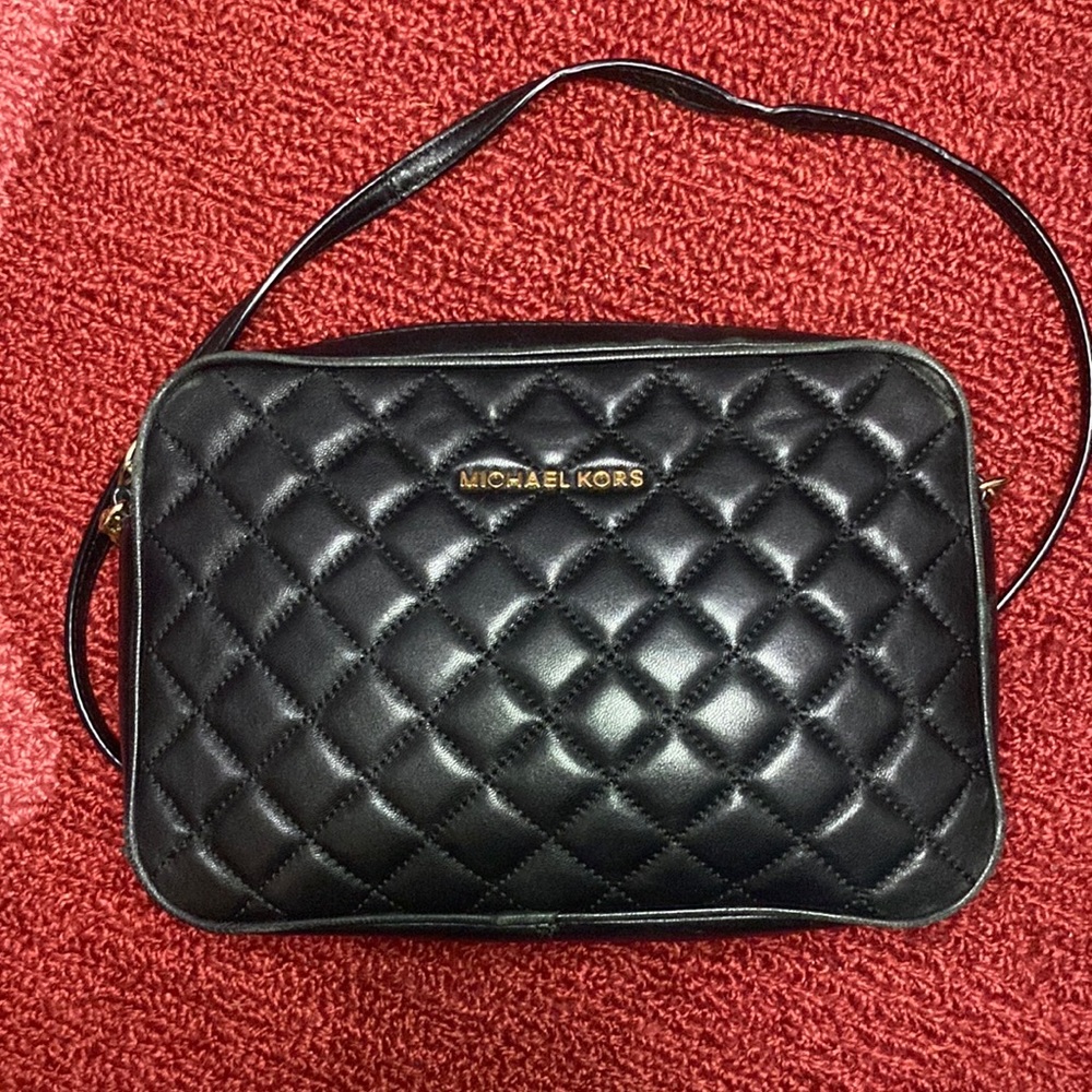 Michael Kors - Black Quilted Crossbody Bag